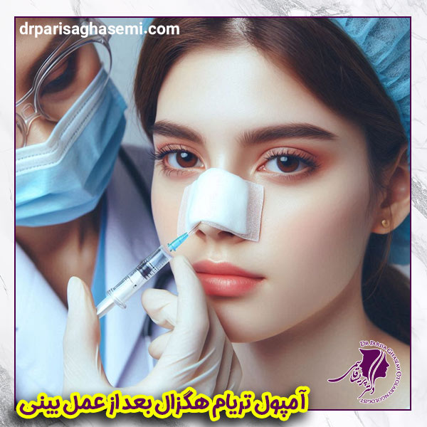 آمپول تریام هگزال بعد از عمل بینی - دکتر پریسا قاسمی