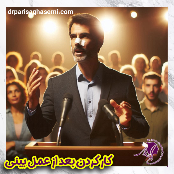 کار کردن بعد از عمل بینی - دکتر پریسا قاسمی